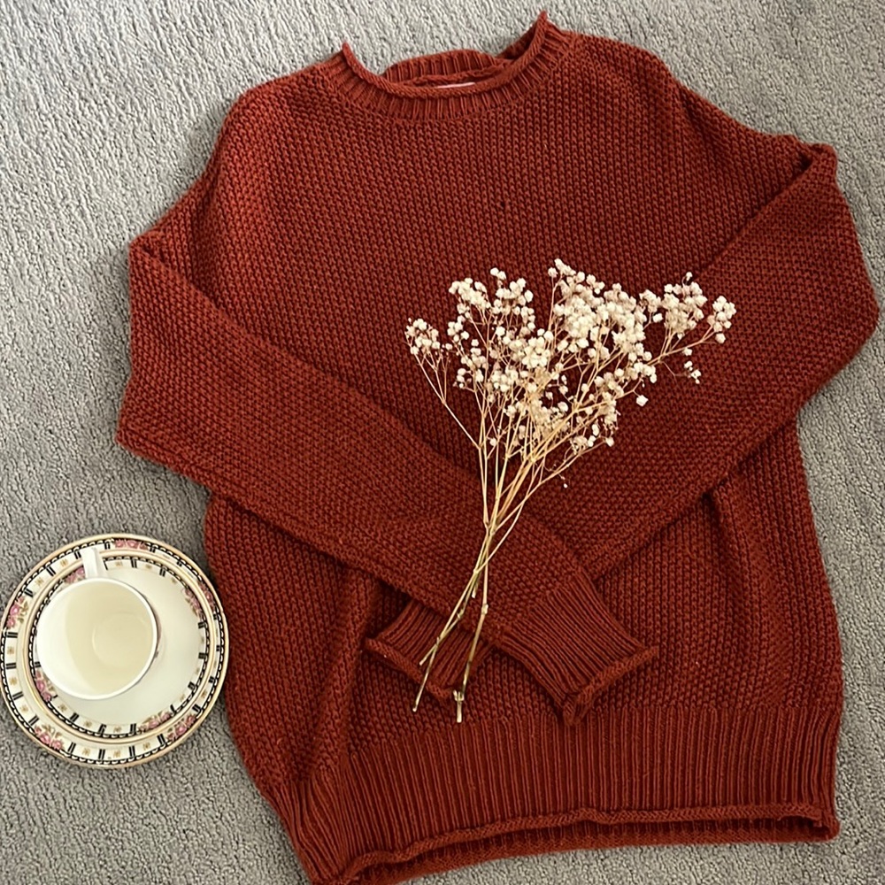 Burnt Orange Sweater!